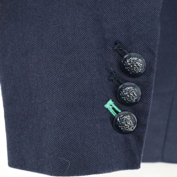 Gap Jacket Womens 0 Navy Blue Academy Blazer Woven Lined Academia Career - Picture 10 of 16